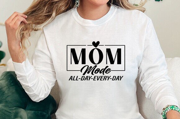 Bold Mom Mode Lettering for Mother’s Day: A Graphics Asset for Crafts & Merch