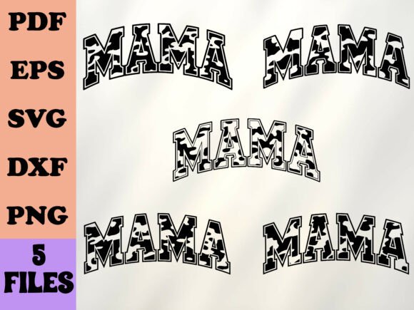 Camo Mama PNG: A Retro Graphic for Crafts and Handmade Projects