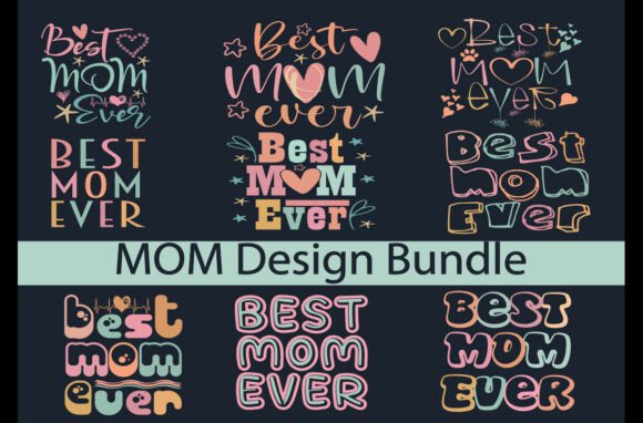 Cool Mom Funny Mom PNG Graphic Bundle for Crafts & Graphics