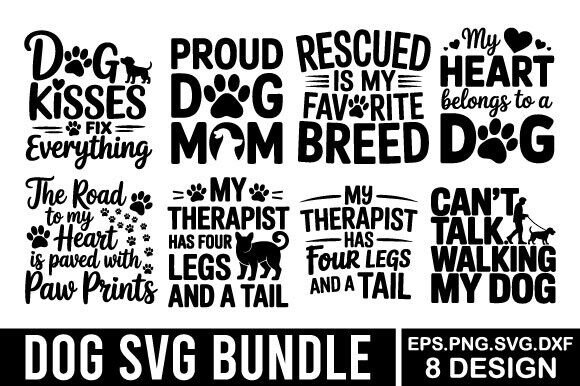 Dog SVG Design Bundle: A Crafters’ Guide to Graphics for Real Projects