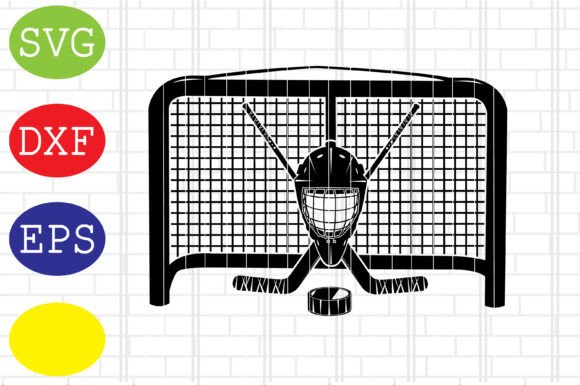 Hockey Goalie Net SVG: A Dynamic Graphic Design Asset for Local Business Branding