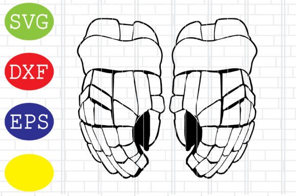Hockey Player Gloves Svg: A Dynamic Graphic Design Asset for Crafts and Local Businesses