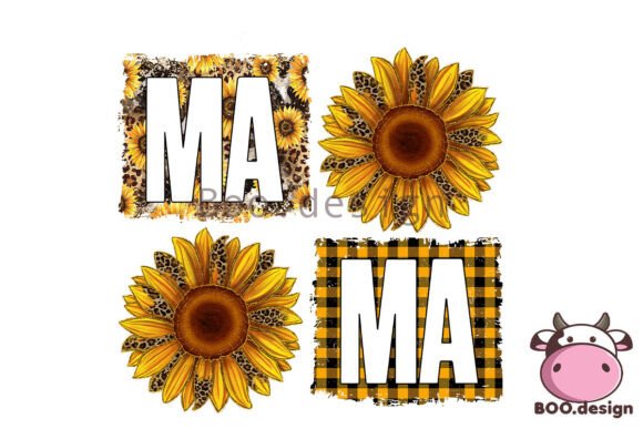 Leopard Sunflower Mom PNG – A Versatile Graphic for Crafts and Handmade Projects