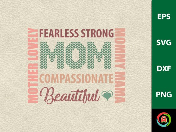 Mom Typography: A Versatile Graphic Design Asset for Content Creators