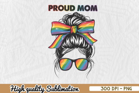 Proud Lgbt Mom Messy Bun PNG for Crafts and Graphics: A Seller’s Review