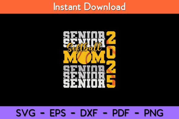 Senior Mom 2025 Softball Class of 2025 Embroidery Design Review