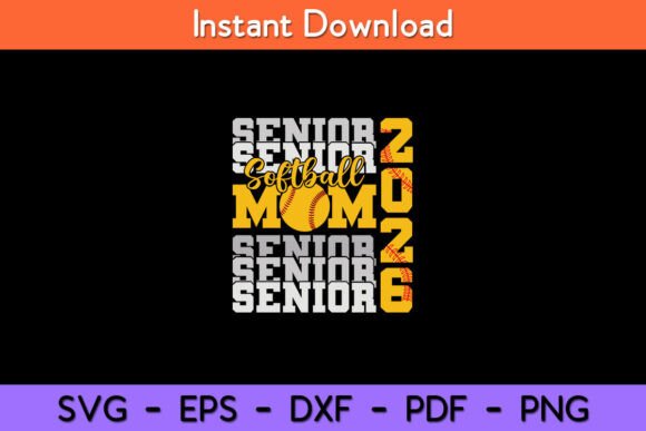 Senior Mom 2026 Softball Class of 2026 Embroidery Design Review