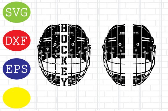 Split Hockey Helmet Svg: A Versatile Graphic Design Asset for Crafts and Merch