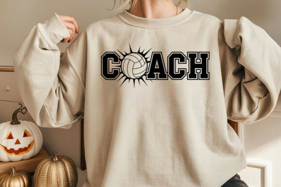 Volleyball Coach SVG for Real-World Embroidery Projects